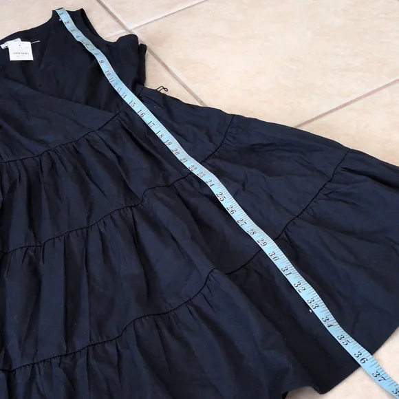 J. Crew Navy Blue Ruffled Midi Dress Size 4 NWT - Picture 4 of 6